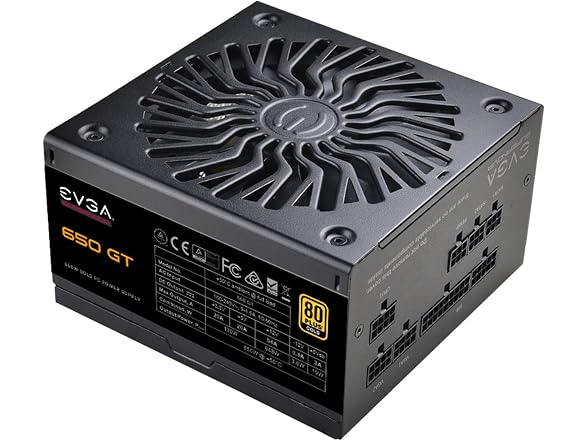 EVGA 650 GT, 80 Plus Gold 650W, Fully