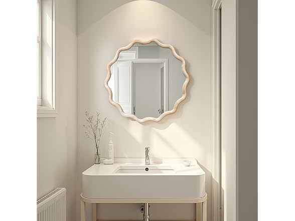 Howard Elliott Collection Pine Ripples Round Mirror