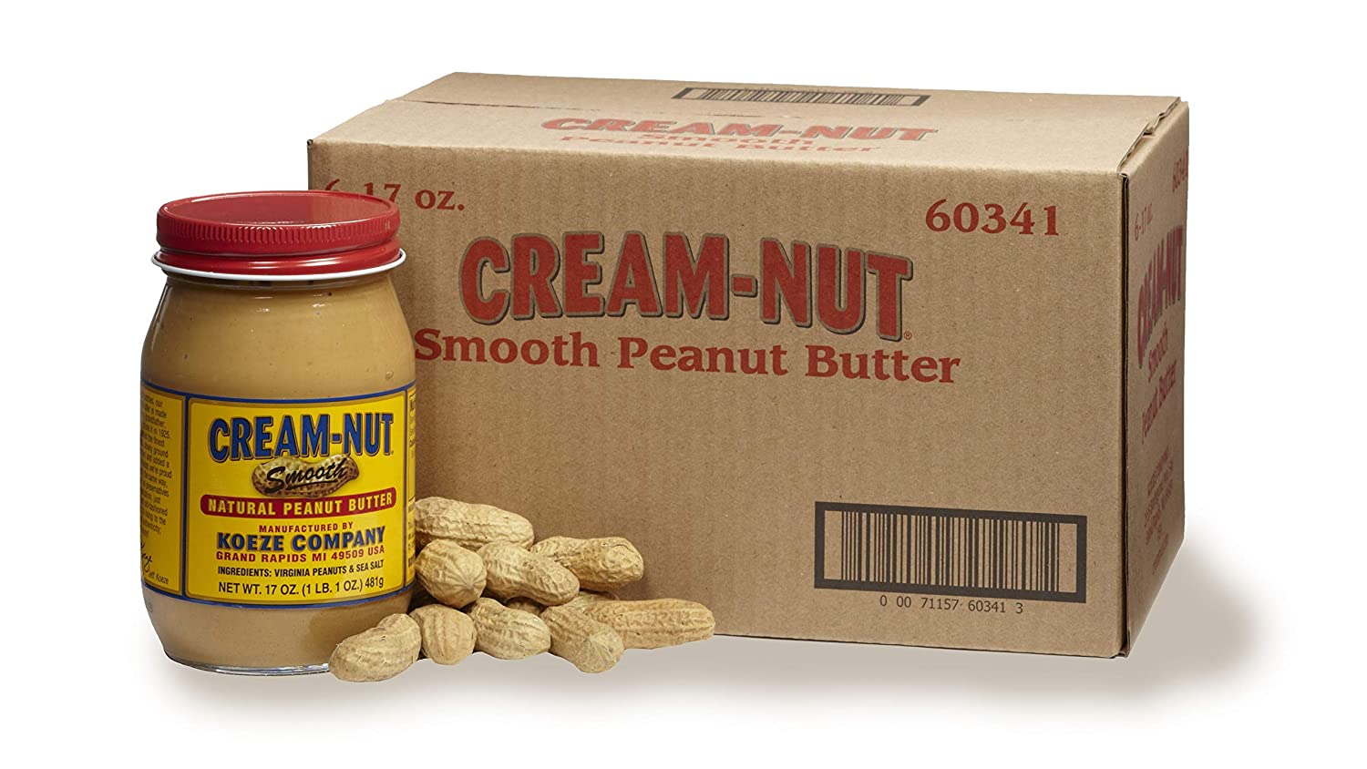 (6 Pack) Cream Nut Gourmet Smooth Peanut Butter - Gallery 2