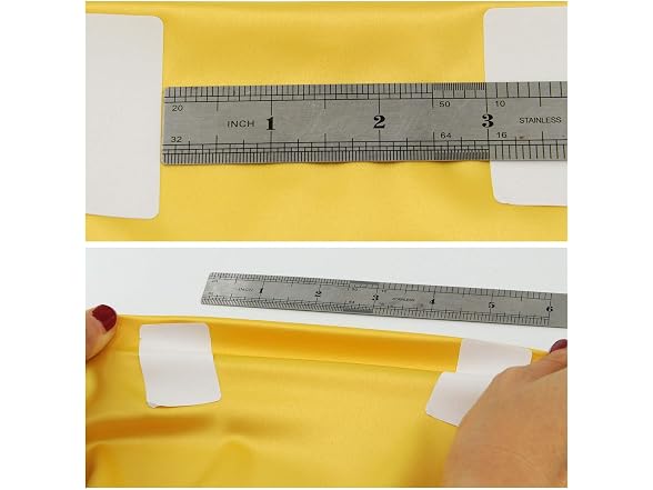 Rose Flavor Stretch Satin Fabric Yellow Color