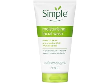 $5.99, Was $9.99, 40% Off! Simple Kind to Skin Moisturising Face Wash, 150 ml dealfomo