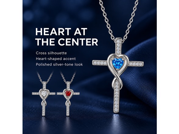 3 Pack Cross Necklace Set