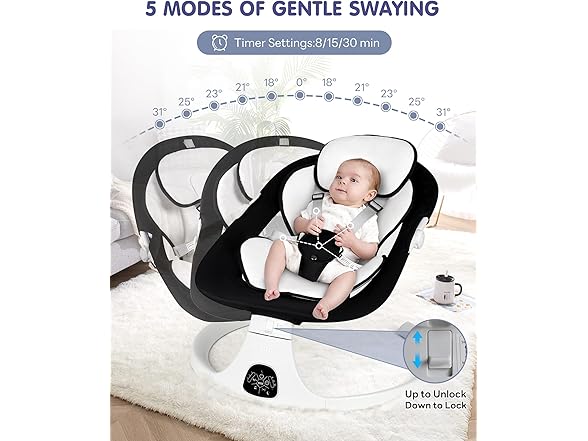 JUITOY Electric Baby Swings