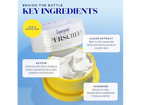 Supergoop! Superscreen SPF 40 Hydrating Daily Moisturizer Sunscreen, 1.7 Fl Oz