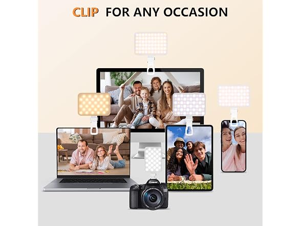 BANSINE Portable LED Photo Light - USB-Rechargeable
