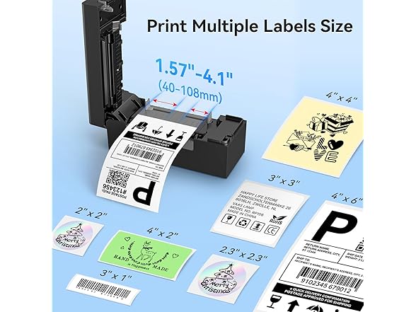 Hoorola Bluetooth Thermal Shipping Label Printer