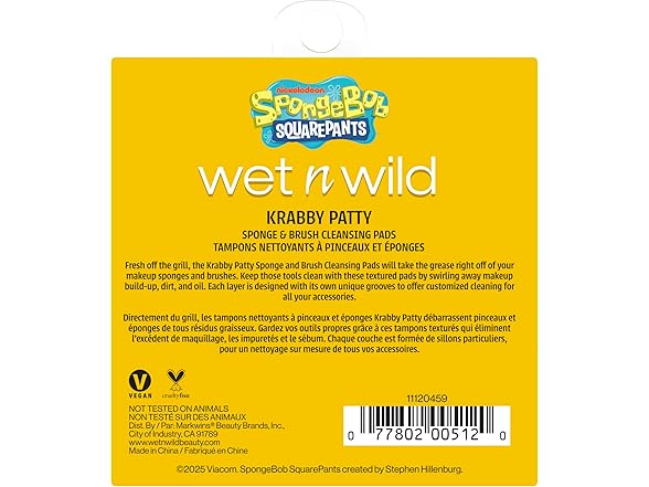 wet n wild SpongeBob Sponge & Brush Cleansing Pads