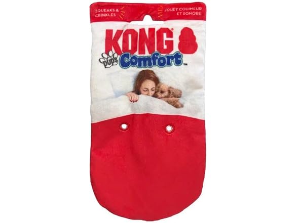 KONG Comfort Pups Low Stuffing Plush Fur and