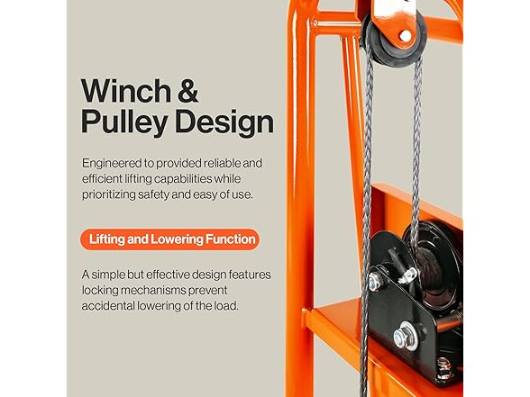 SuperHandy Material Lift Winch Stacker