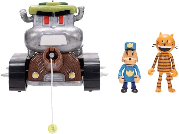 JAKKS Dog Man Squirrel Tank Shooter Vehicle