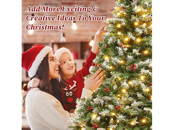 7.5ft Prelit Spruce Artificial Christmas Tree