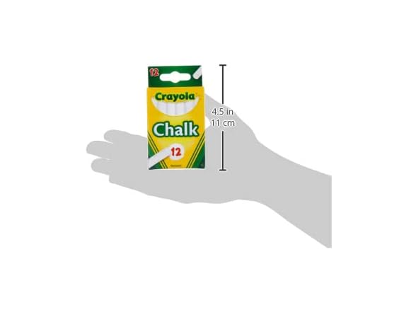 Crayola, 1 Pack of 12 chalk, White