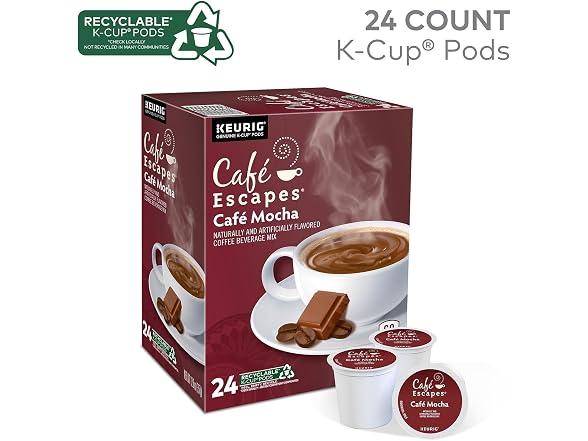 24ct Café Escapes Café Mocha, K-Cups