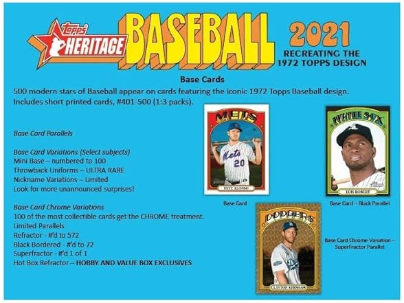 2021 Topps Heritage Baseball Blaster Box
