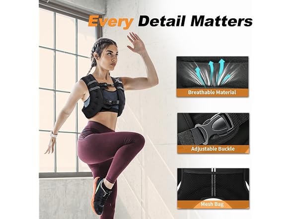 VBSD Weighted Vest 30lb Men Women