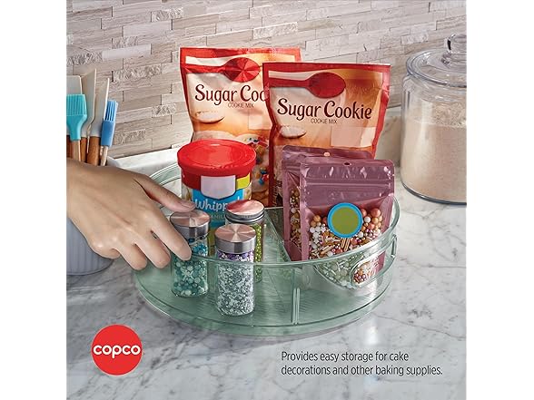 Copco Storage Turntable with Removable Dividers