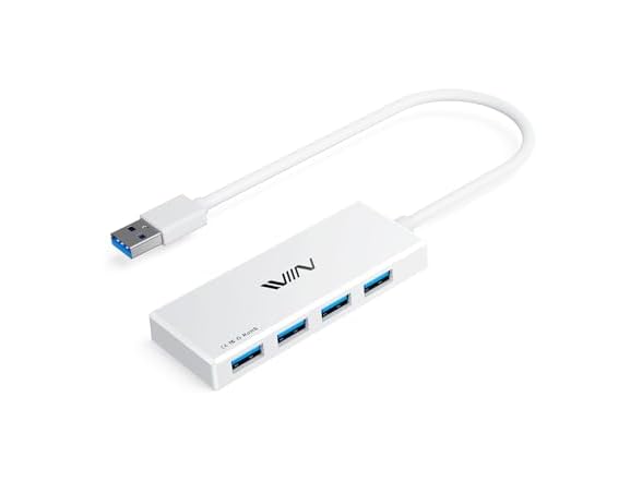 IVIIN USB 3.0 Hub White
