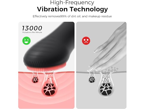 Ccigedy Electric Facial Cleansing Brush Black
