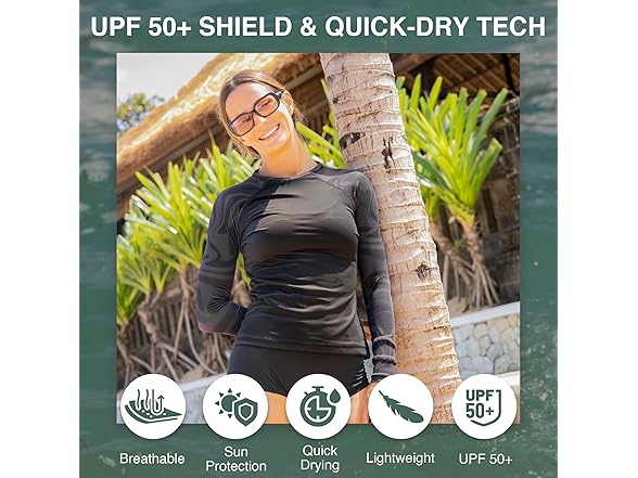 Kanu Surf Women's Black Veronica Rashguard (XL)
