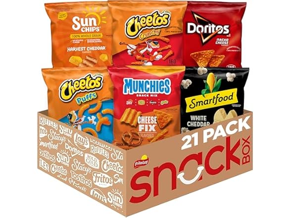 Frito-Lay Cheesy Mix Variety Pack (Pack of 21)
