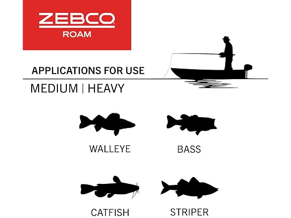Zebco Roam Baitcast Reel and Fishing Rod Combo