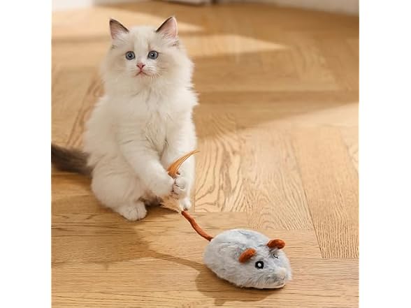 FUROCLAW Interactive Cat Toy Mouse, Automatic Moving