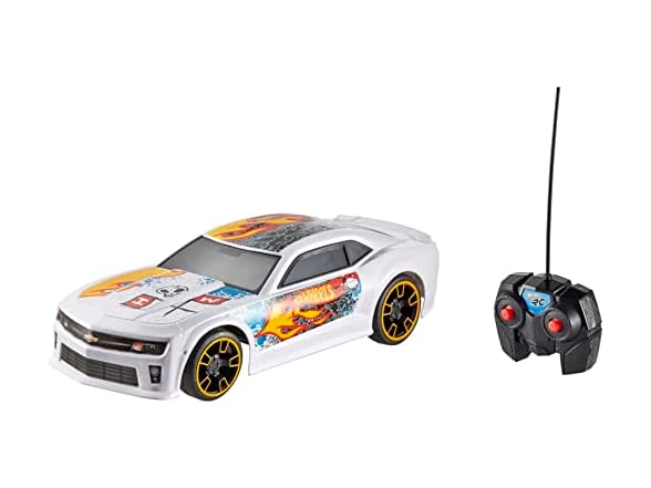 Hot Wheels Toy Car RC, White ZL1 Camaro