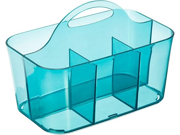 mDesign Small Plastic Shower/Bath Storage Org