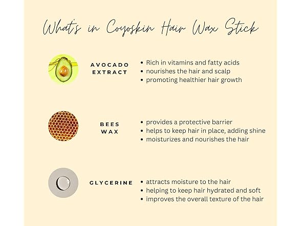 Coyo Hair Wax Stick - Styling Wax Stick