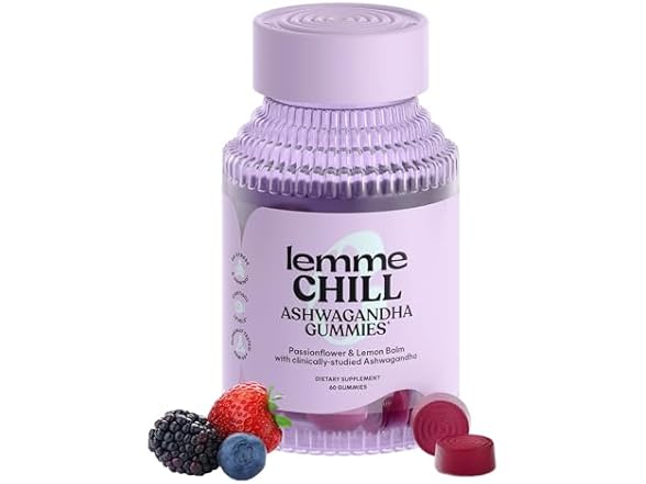 Lemme Chill Stress Gummies Ashwagandha 60ct