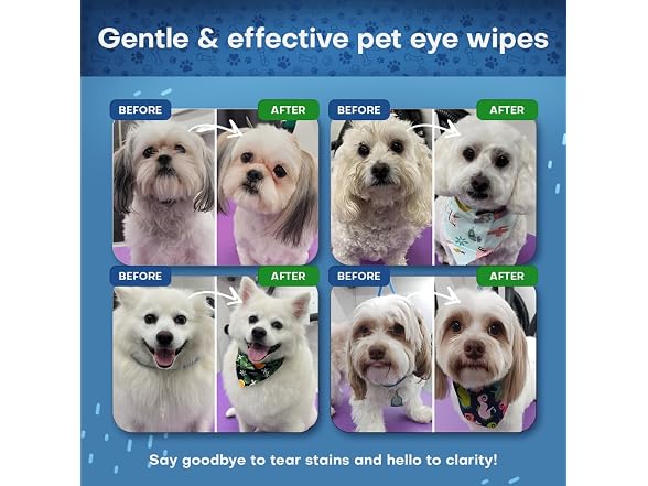 Petazy Pet Eye Wipes Tear Stain Remover