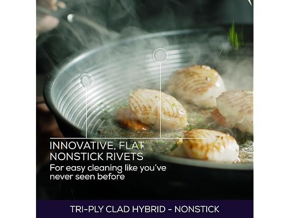 Circulon Clad Stainless Steel Frying Pan Skillet  12.5 Inch 