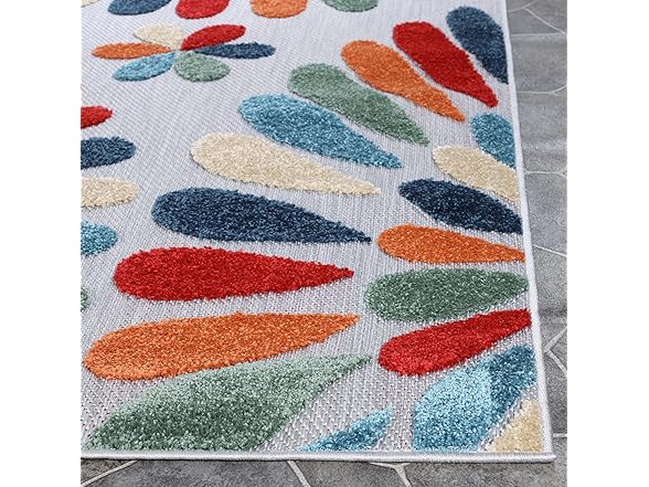 Superior Oversized Floral Indoor Outdoor Area Rug, Multicolor