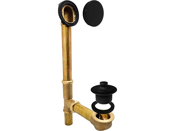 Westbrass A321H-62 14" Brass Bath Waste & Overflow Assembly