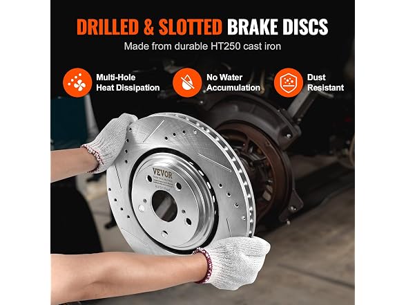 Front and Rear Brake Kit Compatible