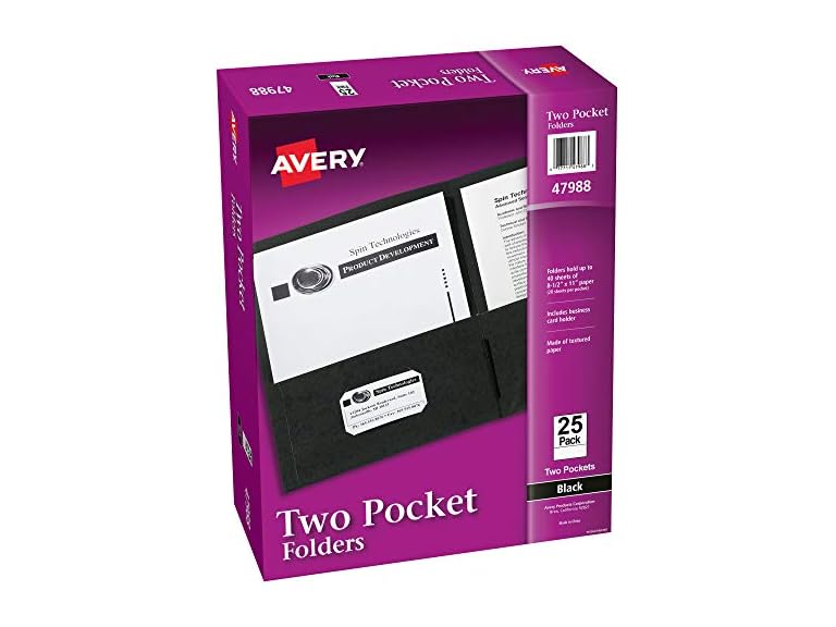 Avery Two Pocket Folders