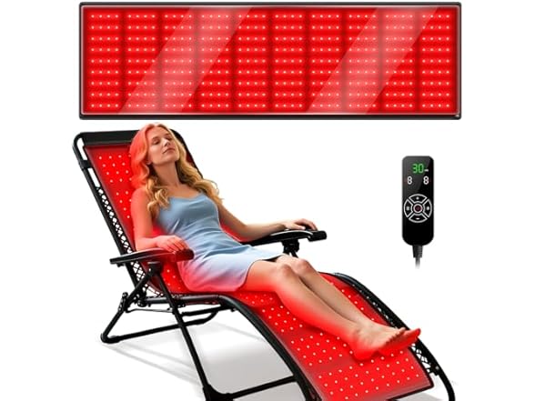 Red Light Therapy Mat w/ Lounge Chair