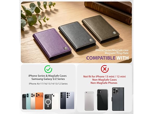 VEWWA Magnetic Wallet for iPhone