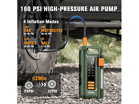 fejidaw Jump Starter with Air Compressor