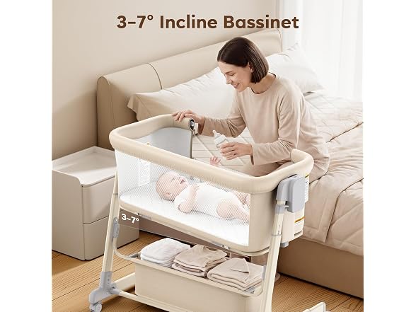 NeoBorn 4-in-1 Rocking Baby Bassinet