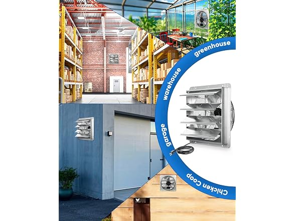 KEN BROWN 18 In Shutter Exhaust Fan