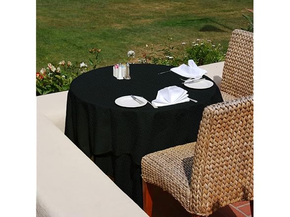 VIZALO 600D Polyester Fabric 58" Wide,Black, Grid Emboss