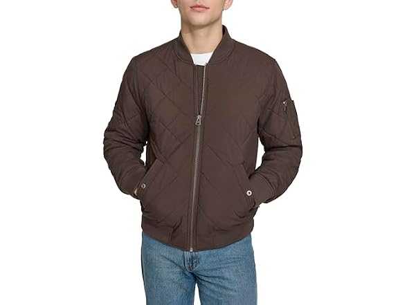 Levi's Men's (2XL) Men's Diamond Quilted Bom Choco