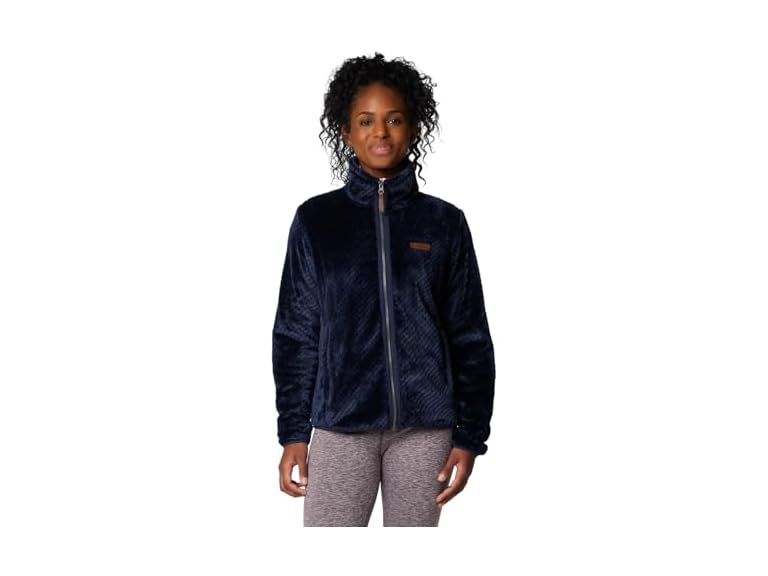 Columbia Womens Fire Side II Sherpa Full Zip Fleece Jacket, Collegiate Navy, Small