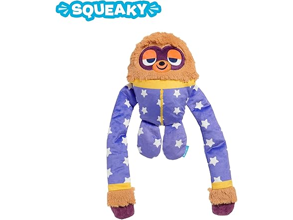 Barkbox Slow Jams Dan Dog Toy Plush Sloth
