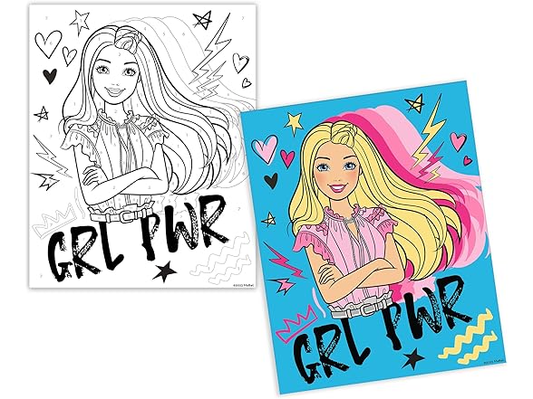 Cra-Z-Art Barbie Crayon by Number Set