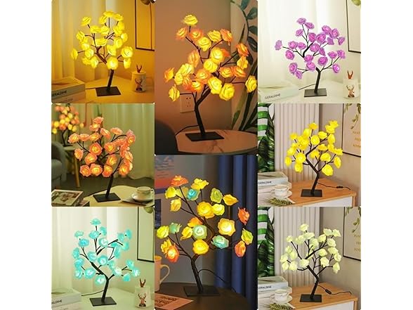 LED Rose Tree Lamp