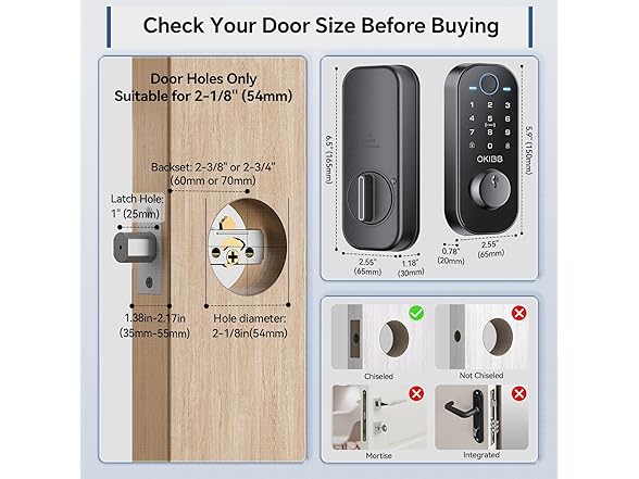OKIBB Keyless Entry Door Lock