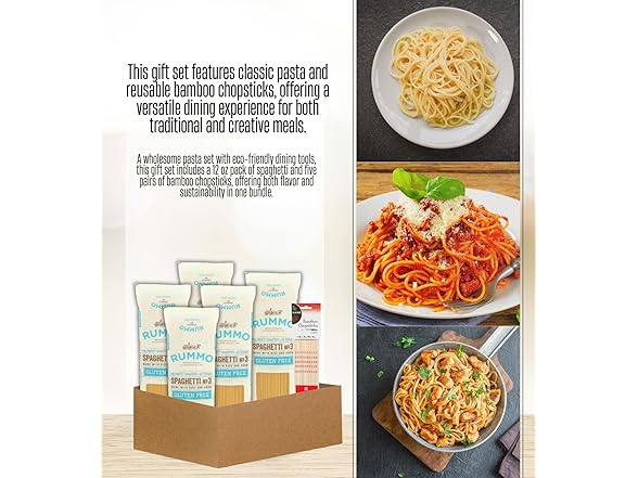 6 Item Set- Rummo Pasta Spaghetti & Chop Sticks
