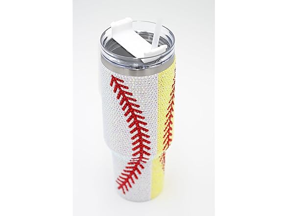 SEM LIFE 40 Oz Rhinestone Bling Tumbler